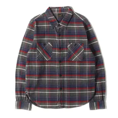 テンダーロイン tenderloin フランネルシャツ　美品 TENDERLOIN テンダーロイン T-PRINT FLANNEL CHECK SHT オープンカラー