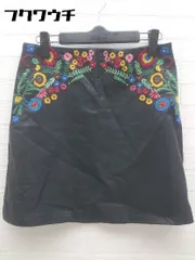 ◇ zara basic ザラ ベーシック 刺繍 ミニ タイト スカート サイズEUR S USA S MEX 26 ブラック系 レディース  【1002800368082】