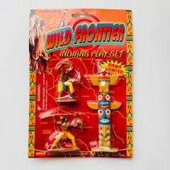 【未開封】【輸入品】インディアンフィギュア　トーテンポール　WILDFRONTIER Indians play set
