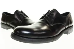 ヨウジヤマモト YOHJI YAMAMOTO COSTUME D’HOMME SHINY GLASS PLAIN TOE BLACK 27cm HO-E80-752-1-04 プレーントゥ レザー ドレスシューズ ブラック 【中古】●▲■250506のサムネイル