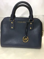 S【ヴィンテージ】マイケルコース MICHAELKORS ハンドバッグ レディース ミドルサイズ ネイビー カジュアル
