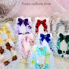 B8サイズ対応ෆ‪‪ふわふわレース＆リボンの姫系トレカケース