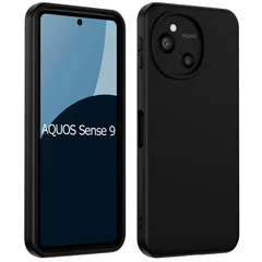 新品 DIFAYA AQUOS sense9 ケース マットブラック 米軍MIL規格 『SH-53E/SHG14/SH-M29 対応』 防塵 耐久 携帯便利 柔軟性 TPU素材 薄型 軽量 レンズ保護 AQUOS sense9 ケース 黒い