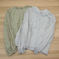 ◇ 《 ehka sopo エヘカソポ まとめ2点セット サイズＦ ガーリー チェック ブラウス レディース 》 E  【1306260003683】