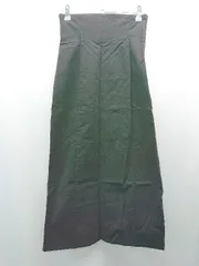 ◇ natural couture バックウエストゴム ファスナー スリット ロング タイト スカート サイズS ブラック レディース E  【1309040095342】