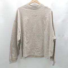 ◇ ⊇ ESSENTIALS エッセンシャルズ コットン100% 長袖 ロングTシャツ サイズXS モカ系 メンズ E  【1502060044165】