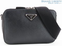 美品】プラダ PRADA サフィアーノ キュイール トライアングル 二つ折り  
