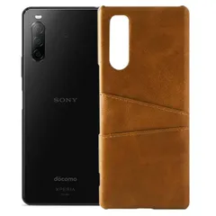 Xperia 10 III ケース SO-52B SOG04 エクスペリア10 マーク3  カード収納 レザー スマート ケース 【Color】 ブラウンのサムネイル
