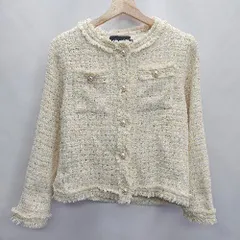 ◇ La-gemme ラジエム 長袖 ジャケット サイズM クリーム系 レディース E  【1406050087296】のサムネイル