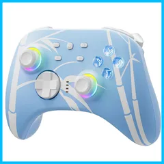 【人気商品】Switch ホール コントローラー 無線 ゲームコントローラー ホール効果スティック/トリガー (ドリフトなし) スイッチ プロコン 背面ボタン付き マクロ機能 RGBライト 6軸ジャイロ PC用ゲームパッド Switch/Lite/有機ELモデ