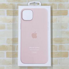 Apple MagSafe対応iPhone 14 Plusシリコーンケース - チョークピンク MPT73FE