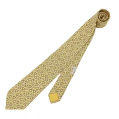 未使用 エルメス HERMES シルク ネクタイ 馬具 メンズ 箱付き 【中古】