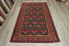 M319 高級手織絨毯 アフガニスタン ウール 134×86cm M319 高級手織絨毯 アフガニスタン ウール 134×86cm