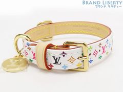 【限定激レア未使用】ルイヴィトン　LOUIS VUITTON　モノグラム マルチカラー　LV TM　ドッグ カラーXS　小型犬用首輪　ペット用 ドッグ用 犬用 首輪　村上隆　ホワイト　GI1317
