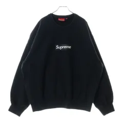 SUPREME (シュプリーム) 25SS Washed Box Logo Crewneck ウォッシュド ボックスロゴクルーネックスウェットトレーナー ブラック