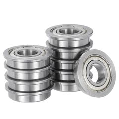 新品 Kozelo 10個 F6900ZZ フランジ付き玉軸受 10x22x6mm 置換 ホイールベアリング 手押し車 芝刈り機 台車車軸用 クロム鋼 AB EC1