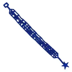 【中古】アクセサリー(非金属)(男性) 三代目J Soul Brothers 刺繍ブレスレット(ブルー) 「居酒屋えぐざいるPARK 2017」