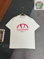【今日WTO】VALENTINO 320g 重磅厚地 リラックスフィット 円領 T シャツ-LX31