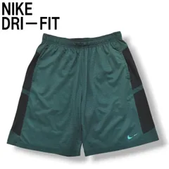 【DRI－FIT】 ナイキ NIKE ハーフ パンツ ショーツ XL ボーダー柄 グリーン メンズ