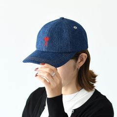 amiparis デニム　キャップ　正規品 AMI ALEXANDRE MATTIUSSI AMI DE COEUR アミパリス 帽子 エン