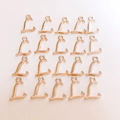 L ＊20個 アルファベットチャーム