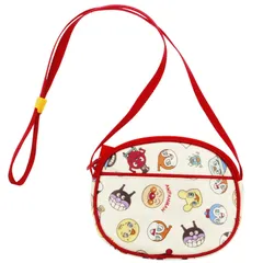 【人気商品】伊藤産業 ポシェット アンパンマン オールスター 約12×15.5×5.5cm 日本製 アイボリー ANC-1803