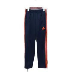 アディダス adidas 国内正規品 CLIMALITE ジャージ パンツ スリーストライプス ドローストリング ロゴ刺繍 ストレート S 紺 ネイビー /NT18