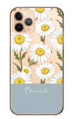 iPhoneX iPhoneXS ケース カバー アイフォンX アイフォンXS スマホケース ハードケース カモミール フラワー お花 花柄 大人女子 ナチュラル シンプル おしゃれ 可愛い かわいい カラー01
