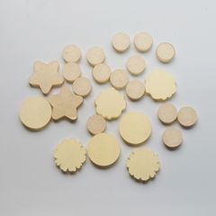 【送料無料】小さめアクリルパーツ福袋　保護シート付　透明　台座　アクセサリーパーツ