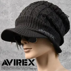 AVIREX アビレックス ニットキャップ ニット帽 NEK 帽子 大きい 大きめ 大きいサイズ ニット素材 メンズ レディース アヴィレックス ブランド ミリタリー アメカジ ストリート アウトドア  80625200 7987275 (ブラウン)