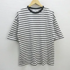 G■ビームス/BEAMS B:MING ボーダーTシャツ/コットン【M】白黒系/men's/77【中古】■