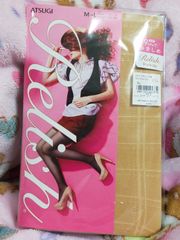 ATSUGI Relish Style Up ステッチチェック柄ストッキング 新品未開封