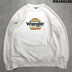 Wrangler スウェット トレーナー ロゴプリント ラグランスリーブ XLサイズ ホワイト 白 ラングラー