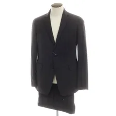 【中古】エトロ ETRO ウールカシミヤ チェック 2つボタンスーツ チャコールグレー系xブルー【サイズ50】【メンズ】のサムネイル