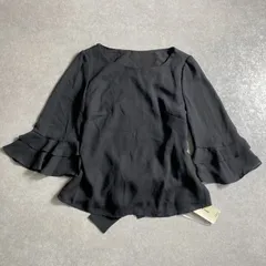 ★未使用タグ付/定価12,000+税/レッセパッセ/シアーシフォン ティアードヘムスリーブ ブラウス プルオーバー /38サイズ/日本製/LAISSE PASSEのサムネイル
