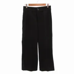 ザラウーマン ZARA WOMAN ワイドスラックス パンツ 34 XS 黒 ブラック ■MA /FT 0920