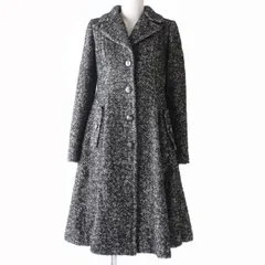 極美品☆正規品 DOLCE＆GABBANA ドルチェ＆ガッバーナ F0G75T ツイード Aライン/フレア ロングコート ブラック系 40 イタリア製 レディース　J01-st30309-181のサムネイル