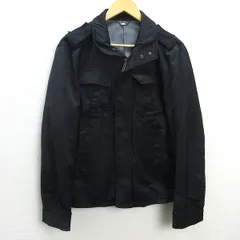 D□ジュンメン/JUNMEN M-65風 ミリタリージャケット JKT【M】黒/MENS 