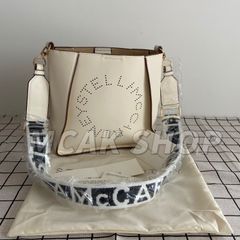 美品 Stella McCartney STELLA LOGO ステラマッカートニー ファッション レディース バッグ ロゴ ショルダーバッグ ハンドバッグ トートバッグ ホワイト