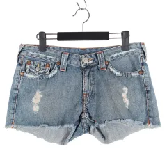 トゥルーレリジョン TRUE RELIGION デニム ショート パンツ 31 / k537