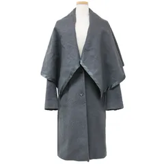 美品 Maison Margiela メゾン マルジェラ コート グレー 38(S) アウター ジャケット ロング ショールカラー チェスター 2WAY シングル ボタン ウール カシミヤ イタリア製 ブランド ハイカジュアル 【レディース】のサムネイル