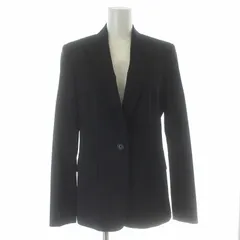 ヒューゴボス HUGO BOSS テーラードジャケット 総裏地 シングル 1B ノーベント DE36 M 黒 ブラック /KLのサムネイル