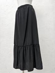 ラテン】新品ラインストーン フリンジ付き社交ダンススカート 黒r280