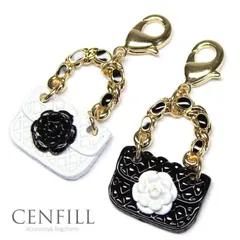 アクセサリー チャーム パーツ フラワー 花 ハンドバッグ 18Kプレーティング イニシャル チャーム  ストラップ ブレスレット アクセサリー キーホルダー キラキラ パーツ ファスナー ストラップ DIY　かわいい マスク チャーム マスクチ