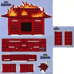 【中古】アクリルスタンド・アクリルパネル 是非もヨシ! 燃えるアクリルジオラマ 「カプくじ 仕事猫×戦国BASARA くじ」 S-1賞