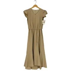 ザヴァージニア THE VIRGNIA Vネック ギャザー マーメイドライン ワンピース レディース JPN：38 