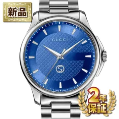 グッチ GUCCI 腕時計 Gタイムレス YA126371 ブライトブルー文字盤 SS クオーツアナログ 【箱・保付き】のサムネイル