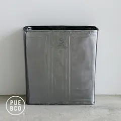 【新品】【1点販売】PUEBCO[プエブコ] RECYCLE STEEL TRASH CAN Rectangle ゴミ箱 [リサイクルスチールトラッシュカンレクタングル ダストボックス 長方形 スチール製 インテリア ヴィンテージ インダストリアル おしゃれ]