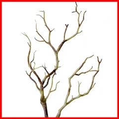 【特価商品】人工の乾燥した木の枝の茎：3本のプラスチック製の偽の青い枝の枝角の形をした枝の人工の小枝植物のスタブの茎のスティック、結婚式のパーティー、ホーム、ホテルの装飾用