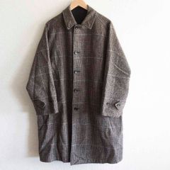 ANATOMICA 一枚袖サドルツイード シングルラグランコート 2210400